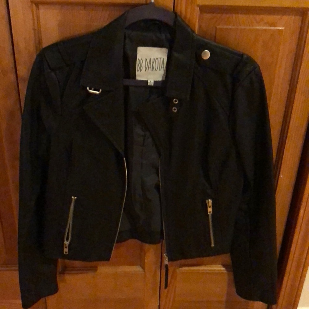 Leather coat